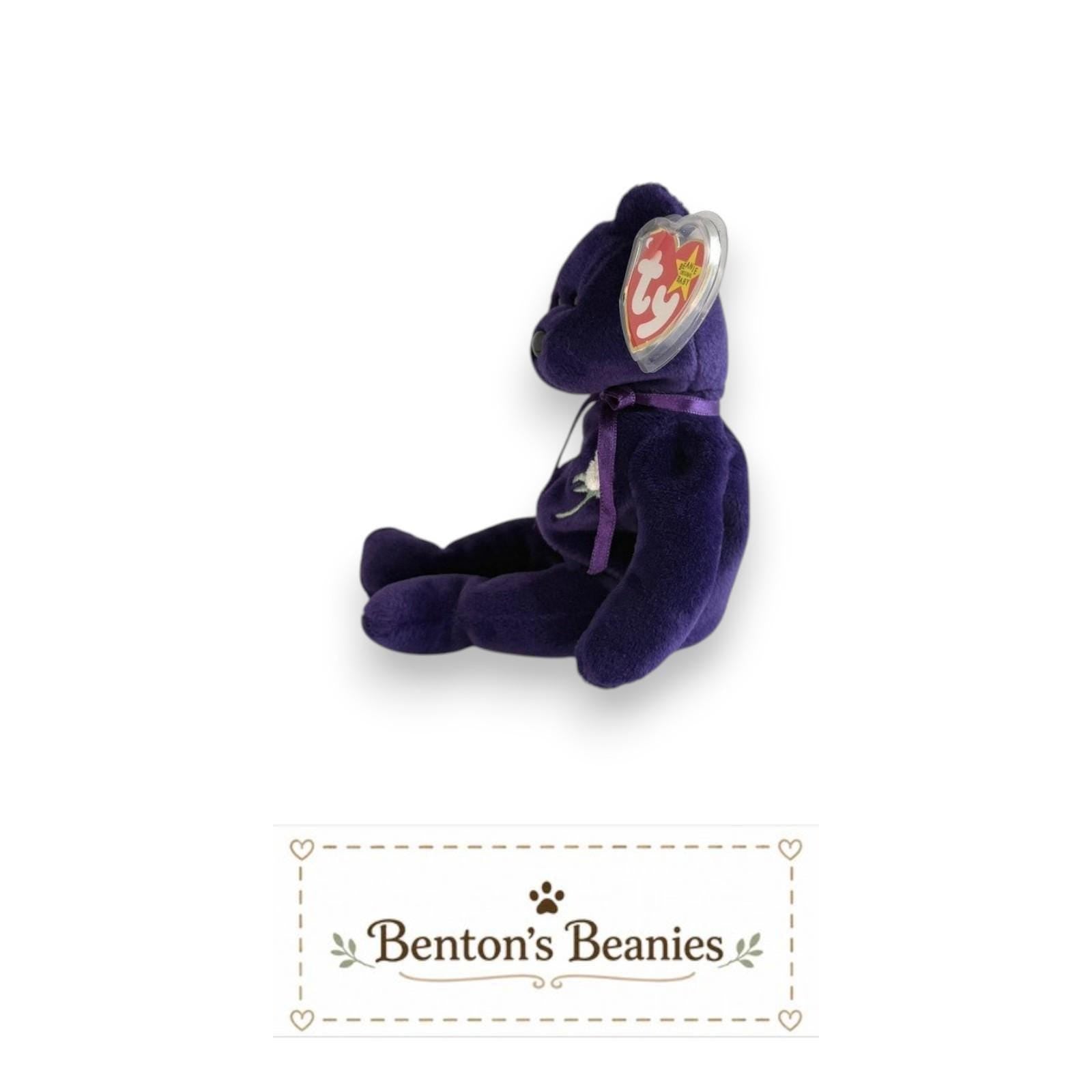 Princess the Bear Ty Beanie Baby | Royal Princess Tribute | Mint Heart Tag