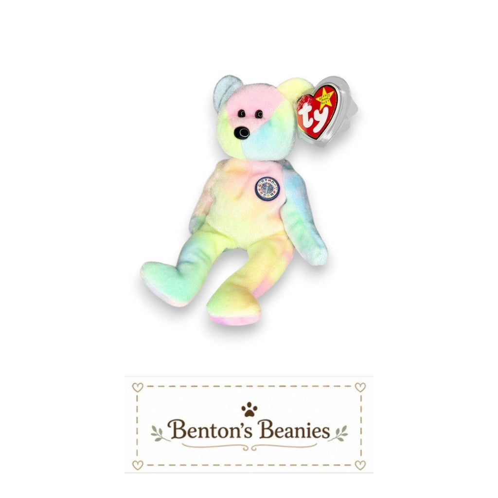 B.B. Bear Ty Beanie Baby | Birthday Celebration Bear | Mint Heart Tag